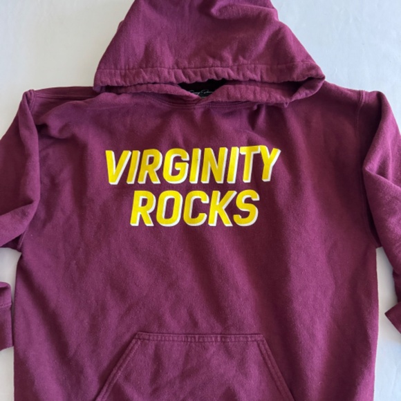Women's Mauve, Medium Danny Duncan Hoodie with Virginity Rocks on the front - Picture 1 of 6